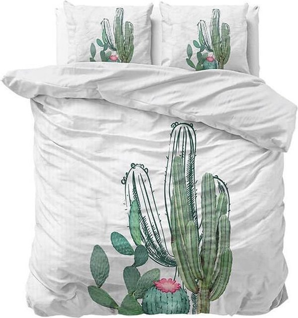 Sleeptime Cactus Marble / Green Dekbedovertrek