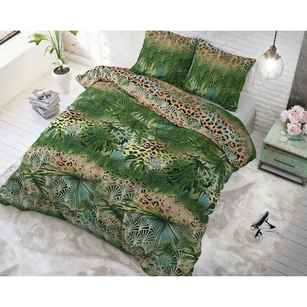 Sleeptime Trendy Jungle / Green Dekbedovertrek