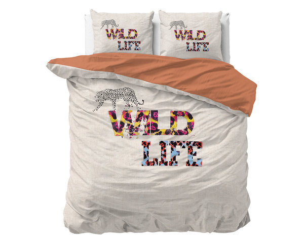 Sleeptime Wild Life 2 / Pink Dekbedovertrek