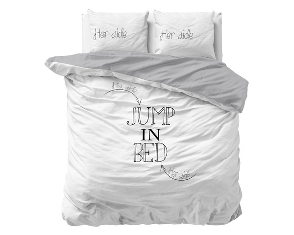Sleeptime Jump in Bed / White Dekbedovertrek